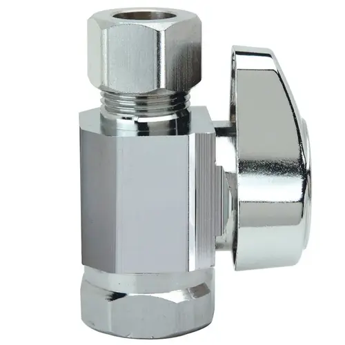Shut-Off Valve 1/2" FPT X 1/2" MPT Brass Chrome-Plated Shut-Off Valve 1/2" FPT X 1/2" MPT Brass Chrome-Plated