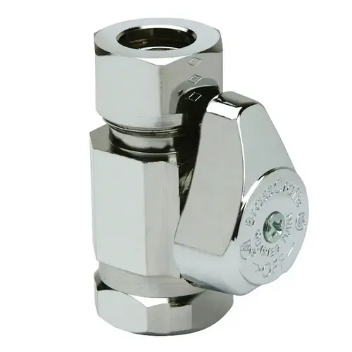 Shut-Off Valve 1/2" FPT X 1/2" MPT Brass Chrome-Plated Shut-Off Valve 1/2" FPT X 1/2" MPT Brass Chrome-Plated