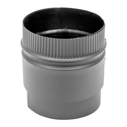 Stove Pipe Adapter Adjustable 6" D Stainless Steel Black Stove Pipe Adapter Adjustable 6" D Stainless Steel Black