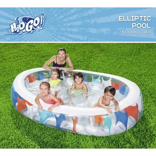 Inflatable Pool H2OGO 141 gal Rectangular 60" H X 20" W X 7.5" L Multicolored - pack of 2