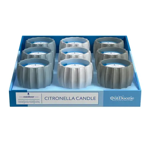 Citronella Candle Assorted Ceramic 4" H Contour Assorted Citronella Candle Assorted Ceramic 4" H Contour Assorted