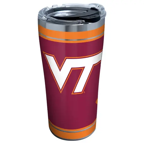 Tumbler with Lid Collegiate 20 oz Virginia Tech Hokies Multicolored BPA Free Multicolored Tumbler with Lid Collegiate 20 oz Virginia Tech Hokies Multicolored BPA Free Multicolored
