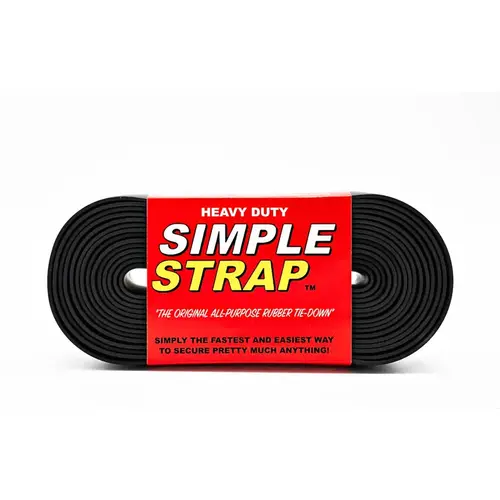 Heavy Duty Tie Down 1.6" W X 20 ft. L Black 725 lb Black Heavy Duty Tie Down 1.6" W X 20 ft. L Black 725 lb Black