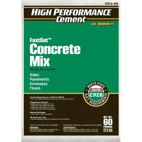 Concrete Mix FastSet 60 lb Concrete Mix FastSet 60 lb