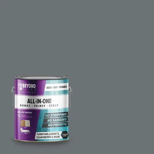 All-In-One Paint Matte Pewter Water-Based Exterior and Interior 46 g/L 1 gal Pewter All-In-One Paint Matte Pewter Water-Based Exterior and Interior 46 g/L 1 gal Pewter