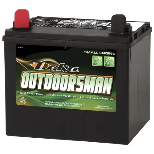 Outdoorsman 12-Volt Lawn & Garden 230 CCA Small Engine Battery, Left Front Positive Terminal