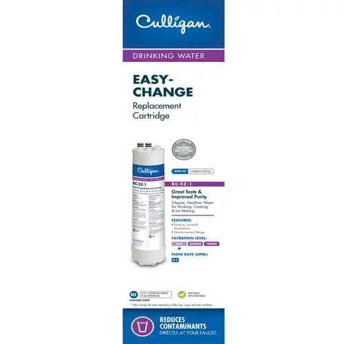 Easy-Change 1 Icemaker & Refrigerator Water Filter Cartridge