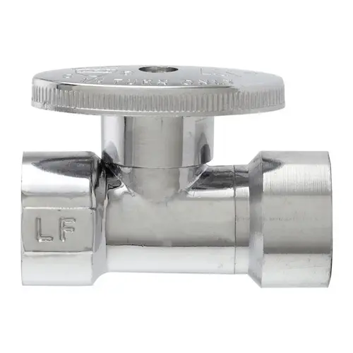 Shut-Off Valve 1/2" FIP T X 1/2" S Brass Chrome Shut-Off Valve 1/2" FIP T X 1/2" S Brass Chrome