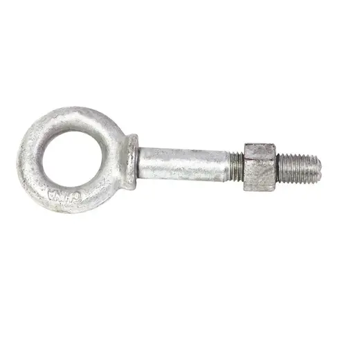Shoulder Eyebolt 5/16" X 4-1/4" L Hot Dipped Galvanized Steel Nut Included Hot Dipped Galvanized Shoulder Eyebolt 5/16" X 4-1/4" L Hot Dipped Galvanized Steel Nut Included Hot Dipped Galvanized