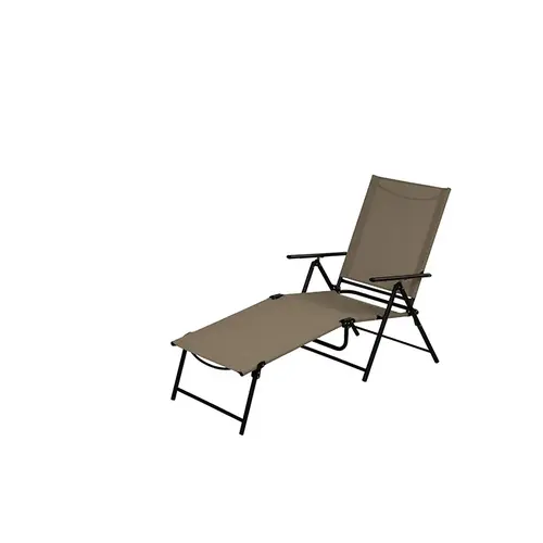 Lounge Chair Black Steel Frame Sling Lounge Chair Black Steel Frame Sling