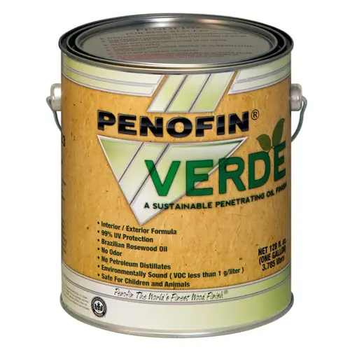 Penetrating Wood Stain Verde Semi-Transparent Cedar Oil-Based 1 gal Cedar - pack of 4 Penetrating Wood Stain Verde Semi-Transparent Cedar Oil-Based 1 gal Cedar - pack of 4