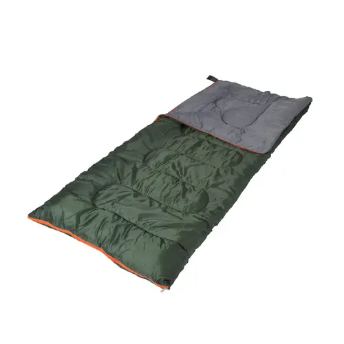 Sleeping Bag Gray/Green 4" H X 33" W X 75" L Gray/Green