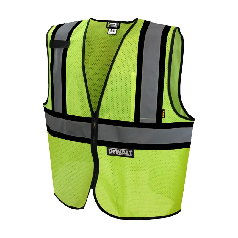 Radians DeWALT Economical Safety Vest 2XL Polyester Green Zipper Closure DSV221-2X