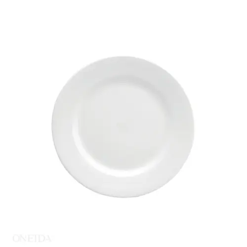 BUFFALO BRIGHT WHITE ROLLED EDGE PLATE 10 1/4 BUFFALO BRIGHT WHITE ROLLED EDGE PLATE 10 1/4