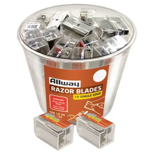 Razor Blade Steel Single Edge 1-9/16" L Silver