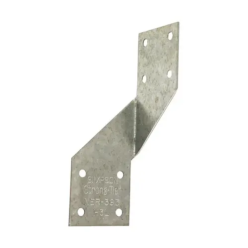 Hurricane Tie 4.63" H X 1.69" W 18 Ga. Galvanized Steel Hurricane Tie 4.63" H X 1.69" W 18 Ga. Galvanized Steel