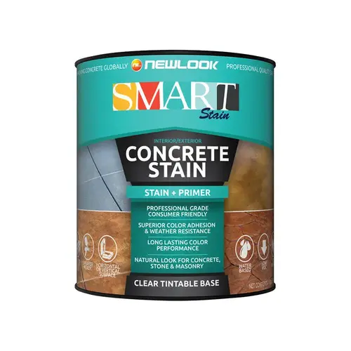 Concrete Stain SmartStain Clear Acrylic 1 qt Clear - pack of 4 Concrete Stain SmartStain Clear Acrylic 1 qt Clear - pack of 4