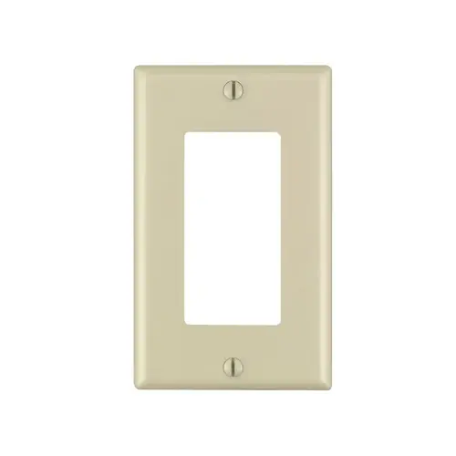 Wall Plate Decora Ivory 1 gang Thermoset Plastic GFCI/Rocker Ivory Wall Plate Decora Ivory 1 gang Thermoset Plastic GFCI/Rocker Ivory
