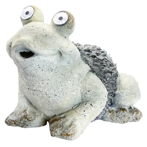 Statue Gray Polyresin 12" H Frog Gray Statue Gray Polyresin 12" H Frog Gray