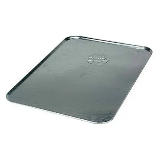Oil Drip Tray Galvanized Metal 5 oz Rectangular Gray