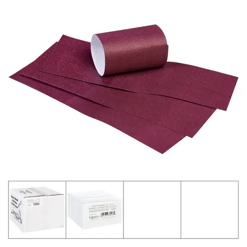Lapaco 1.5'' By 4.25'' Burgundy Napkin Band, 20000 Each
