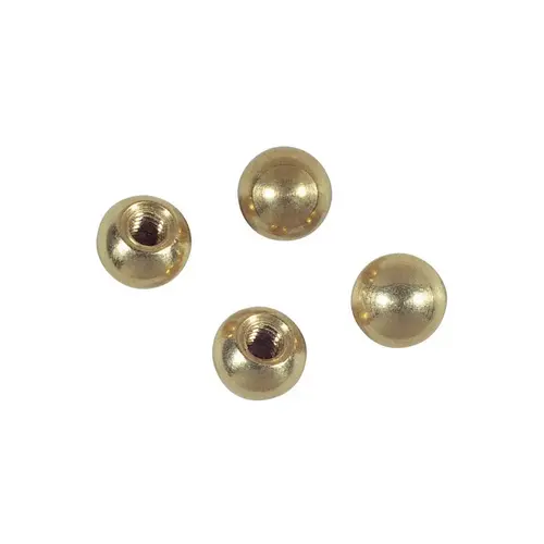 3/8 In. Solid Brass Ball Nut - pack of 4 3/8 In. Solid Brass Ball Nut - pack of 4
