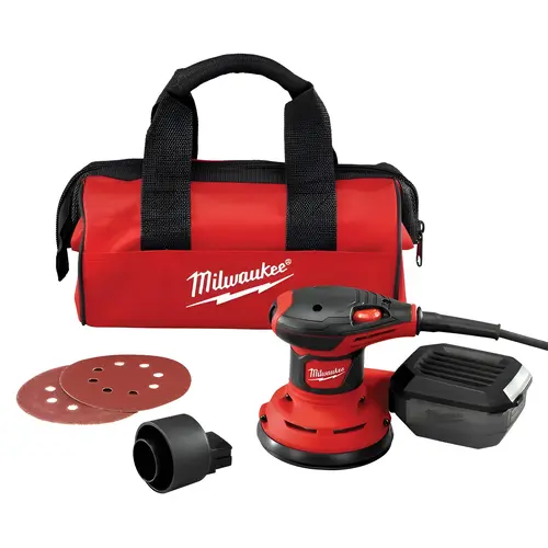 5" Pad, 7,000 to 12,000 OPM, Electric Orbital Sander