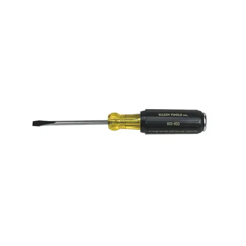 Demolition Screwdriver 1/4" S X 4" L Slotted Cabinet Keystone Black/Yellow Demolition Screwdriver 1/4" S X 4" L Slotted Cabinet Keystone Black/Yellow