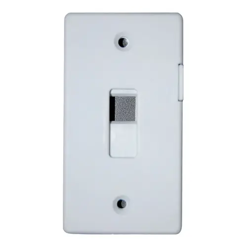 Switch Guard White 1 gang Stamped Steel Toggle White