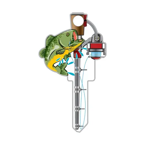 Key Blank Key Shapes Fishing House SC1 Double For Schlage Multicolored