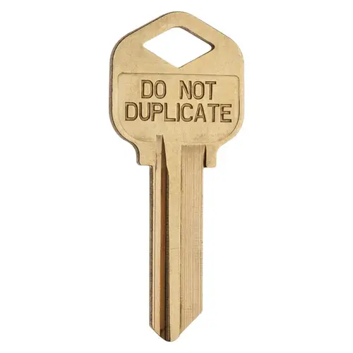 Key Blank House/Office Single For Control Deadbolts Gold - pack of 10 Key Blank House/Office Single For Control Deadbolts Gold - pack of 10