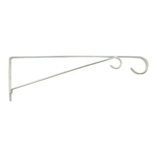 Plant Hook White Steel 15" H Straight w/Loop White Plant Hook White Steel 15" H Straight w/Loop White