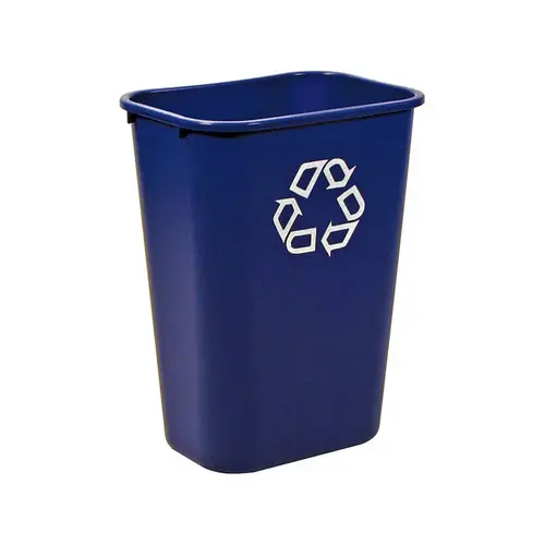 Recycling Bin 10.25 gal Blue Resin Blue