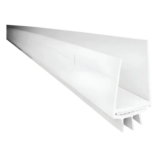 Door Sweep White Vinyl For Doors 3 ft. L X 3/4" White