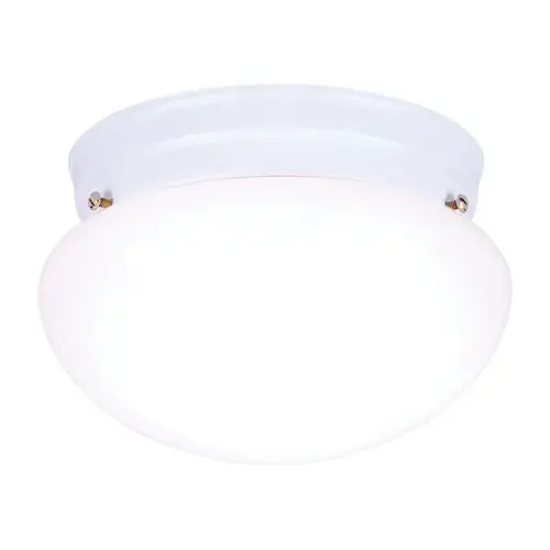 Westinghouse 66699 Ceiling Light Fixture, White Shade, 1-Lamp, White Fixture