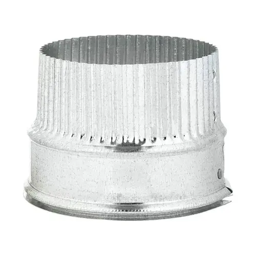 Duct Collar 4" D 4 Ga. Steel Silver
