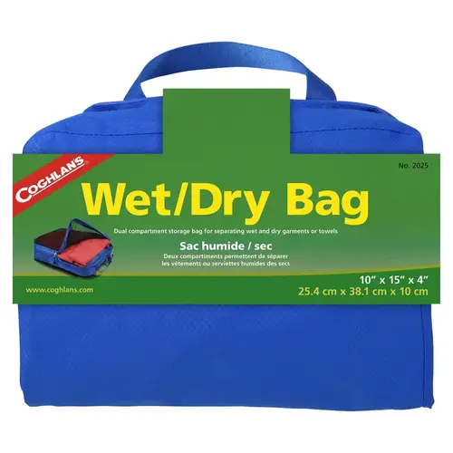 Wet Dry Bag Blue 10" H X 4" W X 15" L Blue Wet Dry Bag Blue 10" H X 4" W X 15" L Blue