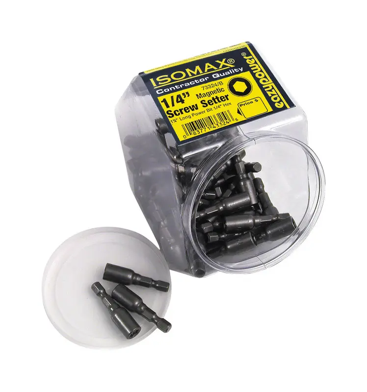 EAZYPOWER Nut Setter Power Bit Isomax 1/4 S X 1-5/8 L Steel - pack of 50 324-XCP50