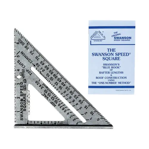 Speed Square 7.25" L X .875" H Aluminum Silver Speed Square 7.25" L X .875" H Aluminum Silver