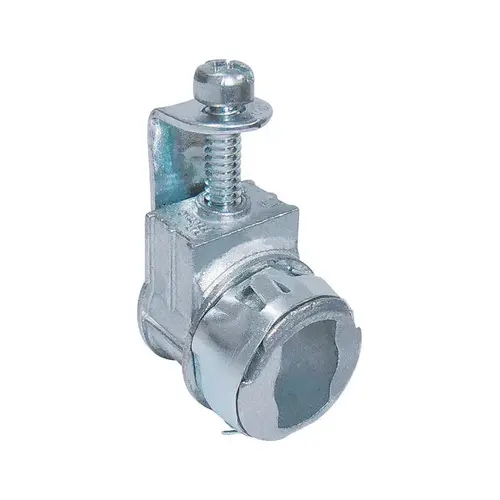 Saddle Connector Snap Lock 3/8" D Die-Cast Zinc For AC, MC and NM Saddle Connector Snap Lock 3/8" D Die-Cast Zinc For AC, MC and NM