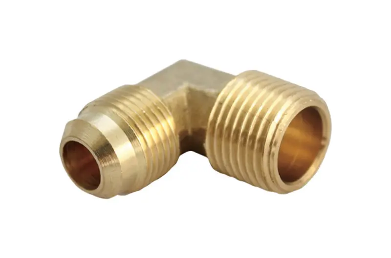 JMF COMPANY 90 Degree Elbow 3/8 Flare T X 3/4 D MPT Brass - pack of 5 4506150-XCP5