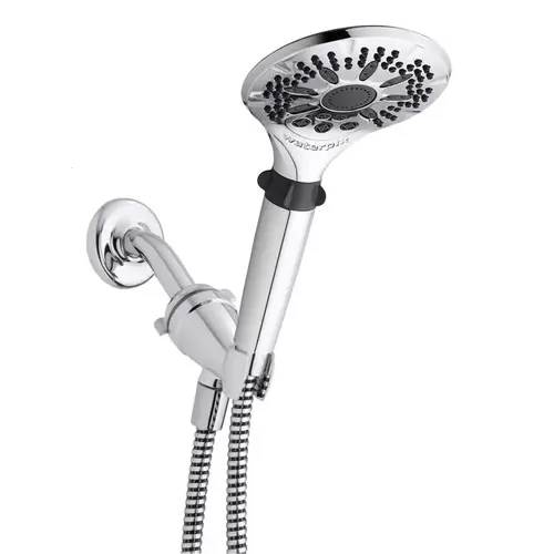 Showerhead PowerSpray Plus Chrome 5 settings 1.8 gpm Chrome Showerhead PowerSpray Plus Chrome 5 settings 1.8 gpm Chrome