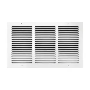 Tru Aire C17018X10 Return Air Grille 10" H X 18" W 1-Way Powder Coat White Steel Powder Coat