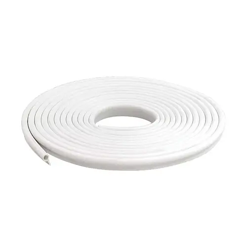 Gasket Weatherstrip White Vinyl For Doors and Windows 17 ft. L X 1/2" White Gasket Weatherstrip White Vinyl For Doors and Windows 17 ft. L X 1/2" White