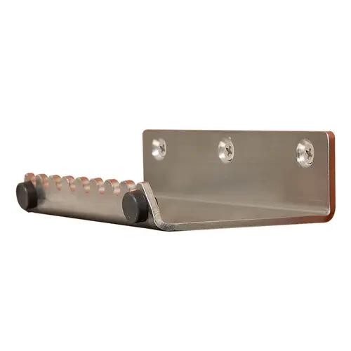 Hands-Free Door Pull 5" L Silver Stainless Steel Silver