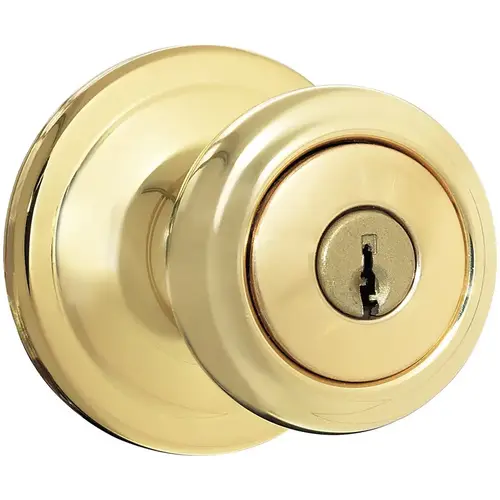 Entry Lockset SmartKey Cameron Polished Brass ANSI/BHMA Grade 2 KW1 1-3/4" Polished Brass Entry Lockset SmartKey Cameron Polished Brass ANSI/BHMA Grade 2 KW1 1-3/4" Polished Brass