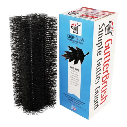 Gutter Guard 4.3" W X 1.5 ft. L Black Polypropylene/Steel Black Gutter Guard 4.3" W X 1.5 ft. L Black Polypropylene/Steel Black