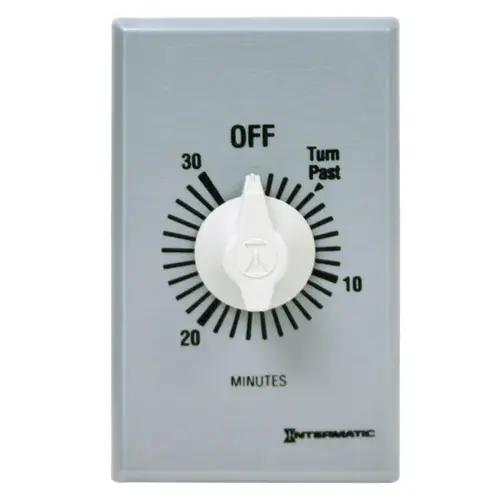 Spring Wound Timer Indoor 277 V Gray Gray