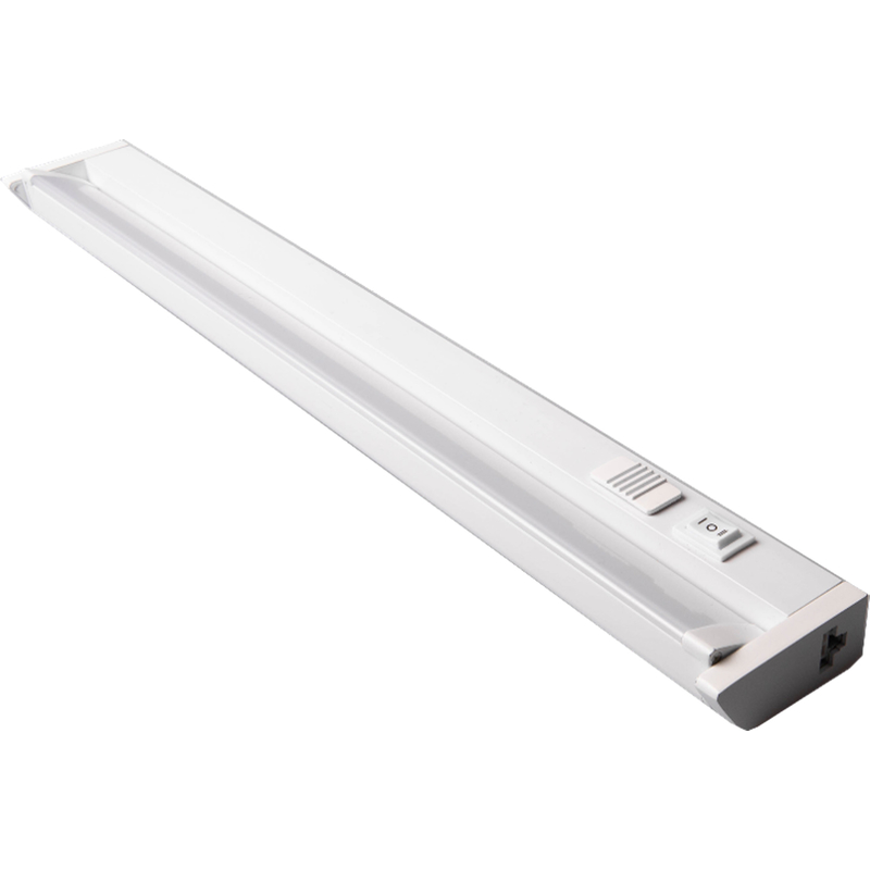 Amertac PIV85CCT-L18 OPP Pivot 85 Series Under Cabinet Light, 8 W, LED Lamp, 3000, 4000, 5000 K Color Temp White