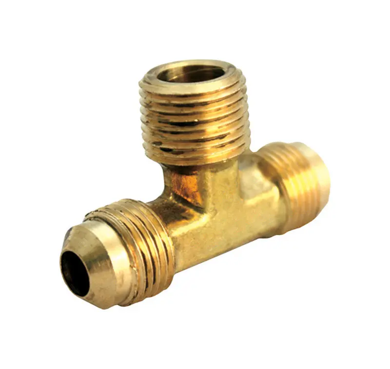 JMF COMPANY Reducing Tee 1/4 Flare T X 1/4 D Flare Brass - pack of 5 4506416-XCP5